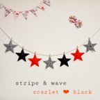 作品black scarlet♡stripe wave☆  seven stars garland