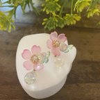 作品桜のピアス（ピンク）