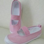 作品シンプル可愛いピンクのカラー上靴！