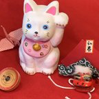 作品招き猫シリーズ〜青い目の子猫