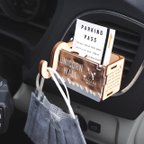 作品駐車券/マスクホルダー＆助手席用マスクホルダーセット “Parking Pass Pocket”