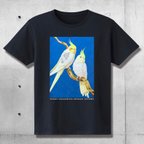 作品オカメインコ　イラストTシャツ（ブラック）