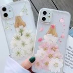 作品【送料無料】本物のお花で作るスマホケース♡iPhone対応