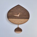作品栗の振り子時計　chestnut clock