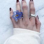 作品flower beads ring / お花 / 韓国