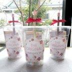 作品カフェドリンク風🌸桜舞い散る～ト音記号　文具セット