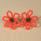 作品Big flower pierce＜orange＞