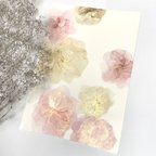 作品【送料無料】アルコールインクアート インテリア ポスター《elegantflower chiffonpink beige》
