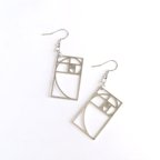 作品【再販7】黄金比ピアス/イヤリング Silver