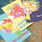 作品7月〜9月❤︎Birthday  card(封筒付き3枚セット)