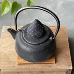 作品鉄瓶の蓋つかみ（黒）