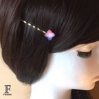 作品[限定]3色＊涼やかなあじさい　ヘアピン