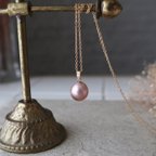 作品【14kgf】大粒！ペールピンク淡水パールのネックレス＊6月誕生石 真珠