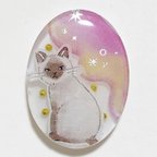 作品レジンアクセサリー　ねこ　動物　レジン　［254］ヘアゴム　金具変更可