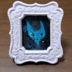 作品原画 夜の闇に光る猫3