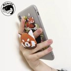 作品レッサーパンダのスマホリング