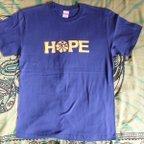 作品bluest　HOPE　Tシャツ（インディゴ×イエロー）