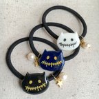 作品【SALE】ハロウィンおばけ猫のヘアゴム