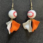 作品プロ野球　ピアス　球団　ジャイアンツ　野球ピアス　野球アクセサリー　イヤリング　応援