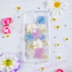 作品全機種対応iPhone Xperia Galaxy HUAWEI AQUOS OPPO  GOOGLEPIXEI ARROWSマホケース 押し花ケース 人気  押し花 ❀ケース 花束 花物語