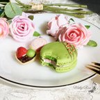 作品【5月】食べかけマカロンバッグチャーム〜Green tea＆strawberry〜