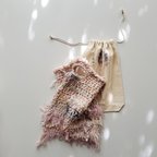 作品scrap yarn tetra bag (内袋付き) テトラバッグ　ニットバッグ