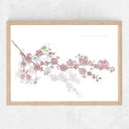 作品桜✴︎ 水彩画インテリアポスター◻︎