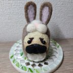 作品【専用ページ】ウサギだるまパグさん🐰フォーン🐰