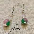 作品✿花翡翠✿ピアス✿