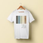 作品Tシャツ　Todays Color Pallet　ナチュラルブラウン　男女共用サイズ