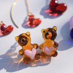 作品Heart bear  クマピアス　