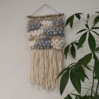 作品hand weaving tapestry ◎ 大きめ ボリュームたっぷり　もこもこふわふわウールのタペストリー