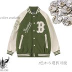 作品野球ウェアの秋冬ブランド衝突カラーオリジナルパッチワーク刺繍コート9916