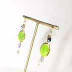 作品【Sold Out】メダイの涼ピアス・黄緑