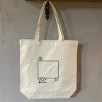 作品トートバック インスタ風 おしゃれ A4 帆布　刺しゅう 刺繍 韓国 シンプル