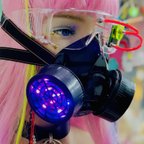 作品光るガスマスク LEDライト搭載 リモコン操作