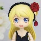 作品赤薔薇のカチューシャ(ねんどろいど) ＊ドール用ヘアアクセサリー＊