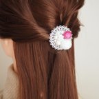 作品〜mint sugar～ミントシュガー　ポニーフック＊ヘアアクセサリー