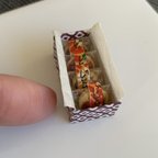 作品ミニチュア　箱入り　どら焼き　粘土細工　