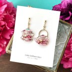 作品ChinaTea earring -花と鳥-｜中国茶器イヤリング・ピアス