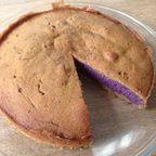 作品黒糖と紫芋のケーキ　ホール
