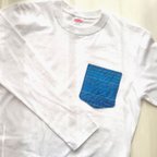 作品刺し子　Ｔシャツ　ポケット　長袖　いとしあ