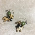 作品No.030  animal 🦓　ピアス