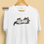 作品【半袖/長袖】オシャレおもしろTシャツ「子猫ごろん」