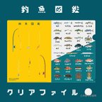 作品日本の釣魚図鑑　ドット絵クリアファイル