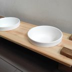 作品【組木】ペット用食事台　小型種用