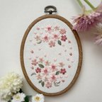 作品〈刺繍キット〉桜の刺繍ミニフレーム