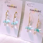 作品【リニューアル✨】雨傘 レジン ピアス イヤリング サージカルステンレス