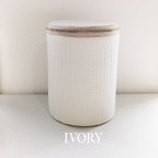 作品韓国ヌビ ミルク缶カバー ivory×beige