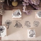 作品Season flower stamps / セット